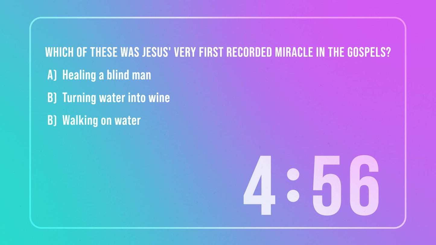 Soft Gradient Trivia Countdown