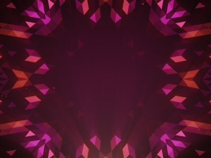 Crystal Patterns Orange Pink