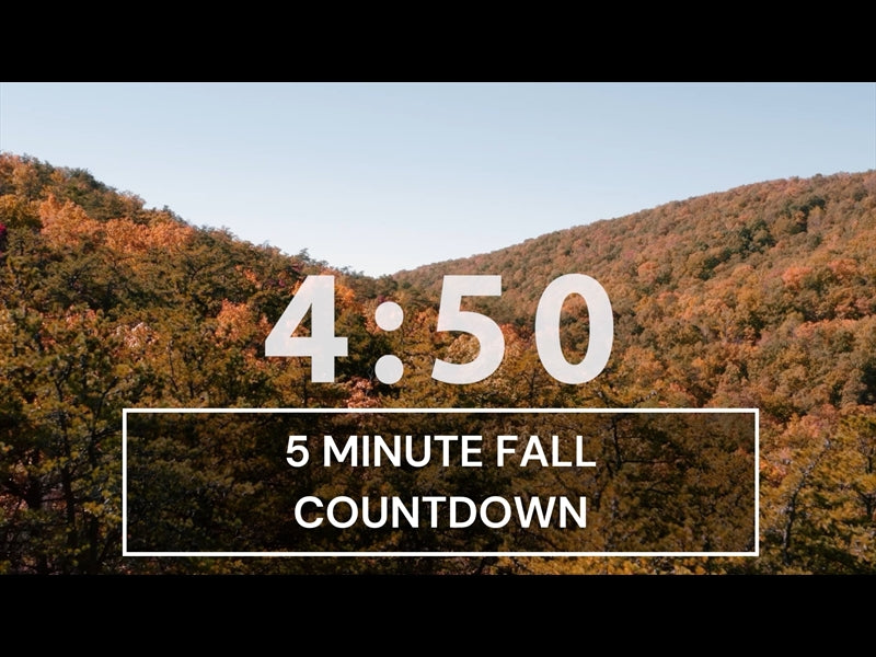 5 Minute Countdown Timer - Cozy Fall Vibes