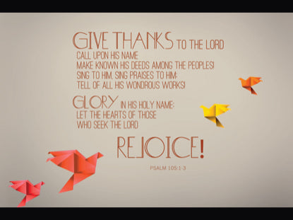 Psalm 105:1-3
