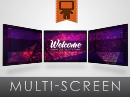 Stained Glass Welcome Motion Triple Wide