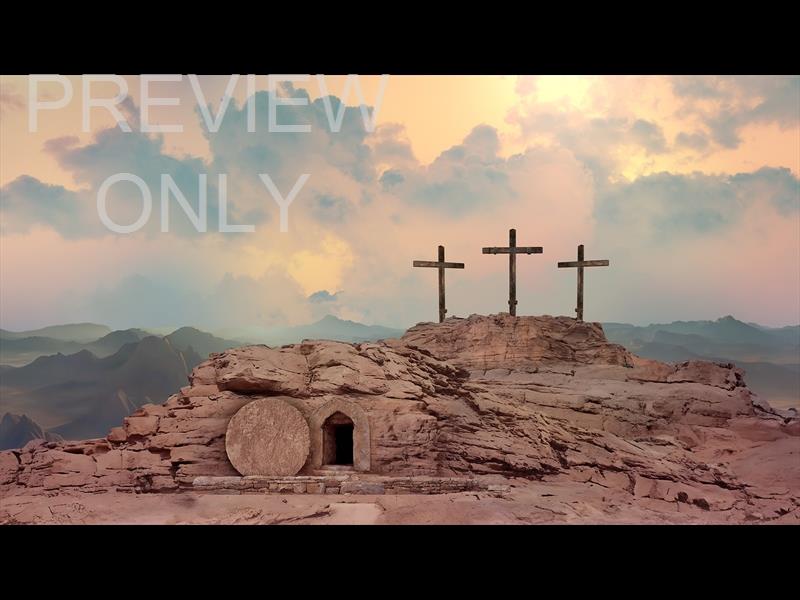 Easter Story Tomb Crosses Still