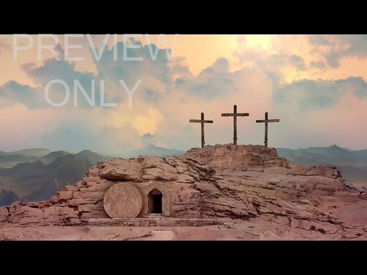 Easter Story Tomb Crosses Still