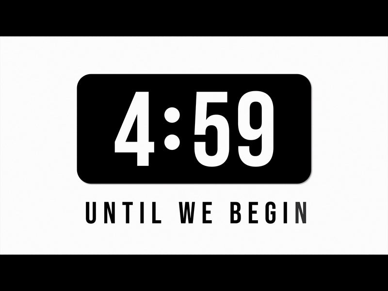 Minimal Black And White Countdown