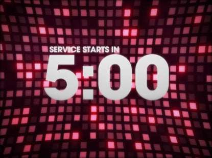 Big Pink Led Countdown