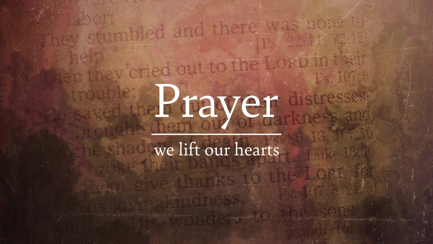 Faded Text Prayer Still