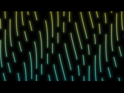 Descending Yellow Teal Glow
