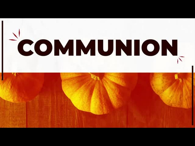 Half Pumpkin Communion