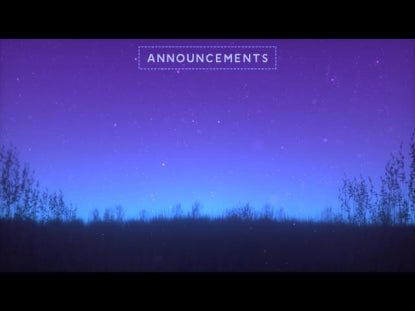 Summer Fireflies Announcements