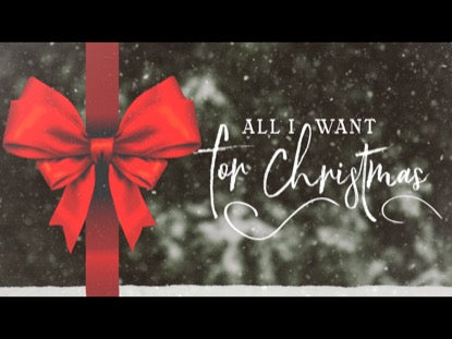 All I Want For Christmas Title Motion