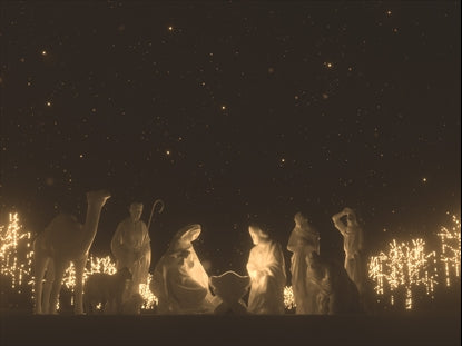 Christmas Gold Nativity