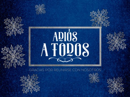 Trendy Christmas Closing Motion - Spanish