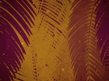 Palm Sunday Watercolors Orange Fast