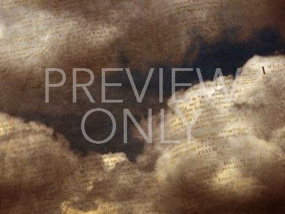 Scripture Clouds Sepia Still