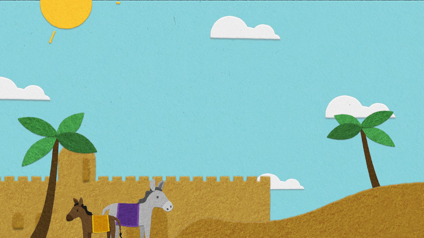 Palm Sunday Flannelgraph Animals