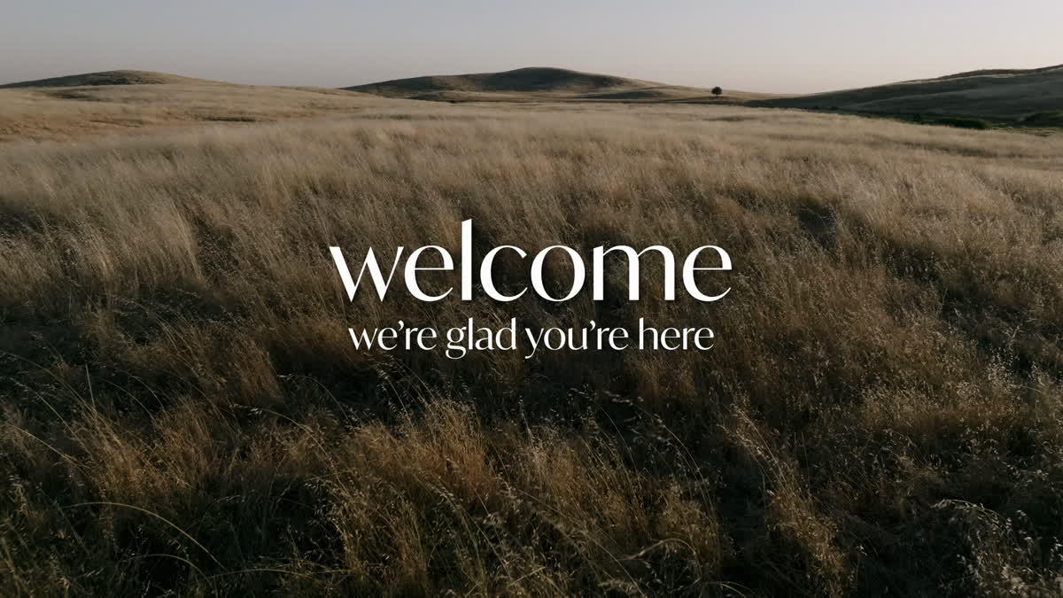 Golden Pastures Title Slide Welcome Were Glad Youre Here