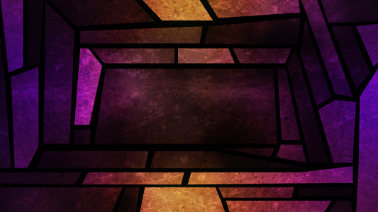 Stained Glass Rhomboid