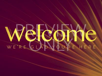 Radiant Palms Welcome Still