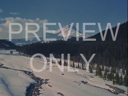 Distant Snowy Mountain