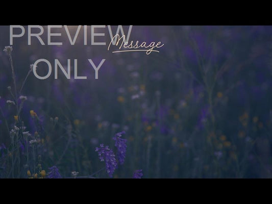 Summer Wildflower Message