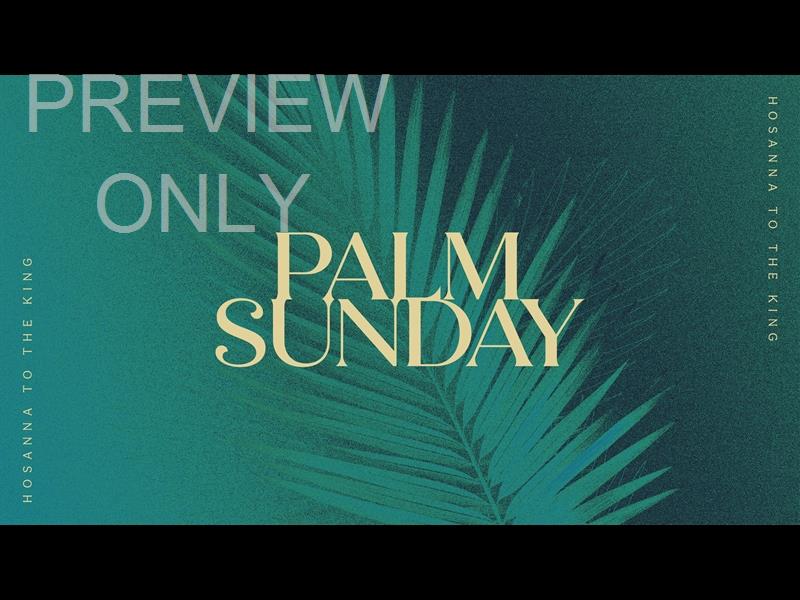 Easter Colors Palm Sunday Title Still