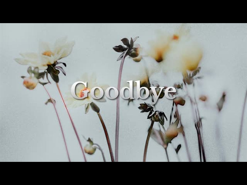 Floral Line Glow Goodbye