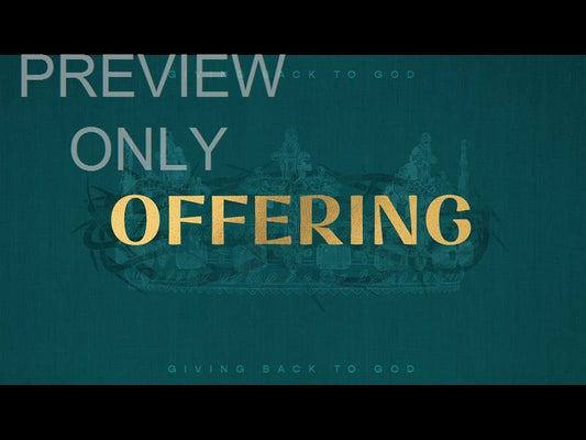 Sayings Of Easter - Offering Title Still