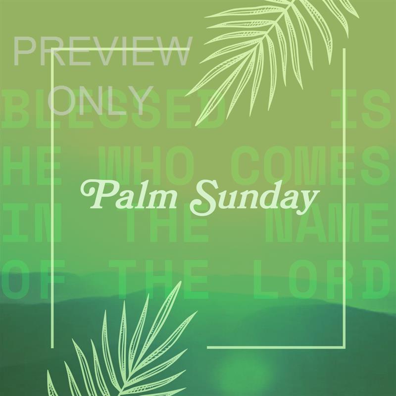 Hosanna - Palm Sunday: Social Square Title