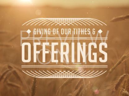 Summer Wheat Tithes Offerings