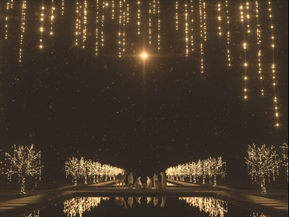 Christmas Gold Nativity Star