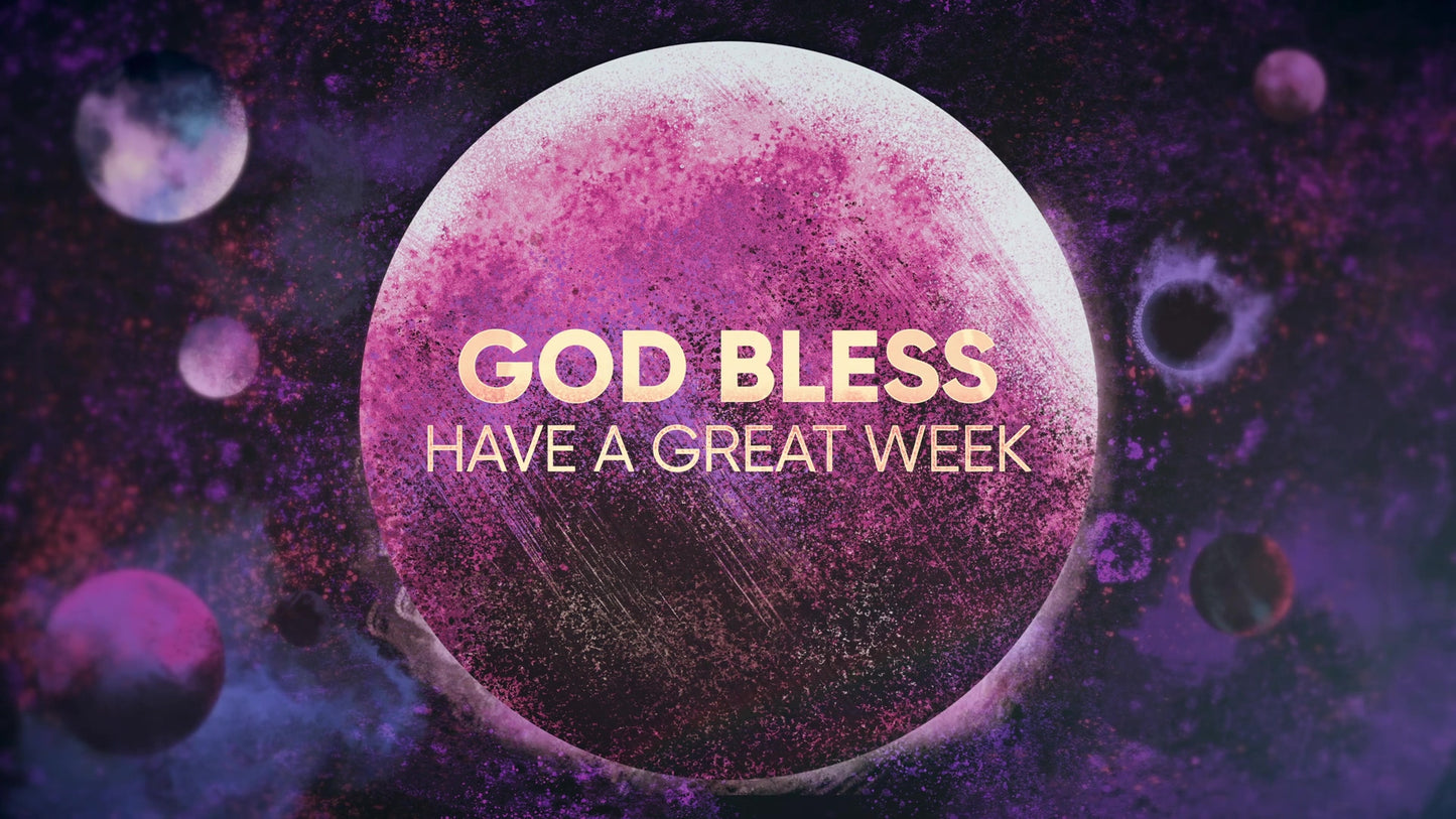 Painted Cosmos God Bless Still