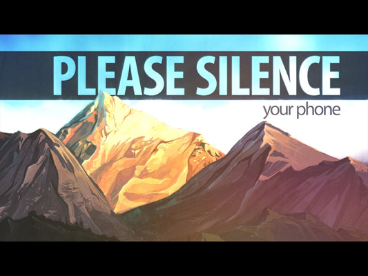 Mountain Range Silence Your Phone Animation