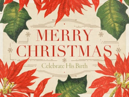 Christmas Botanical Merry Christmas