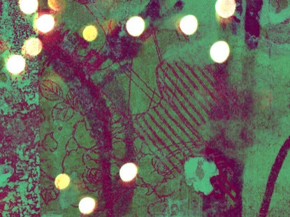 Lights Grunge Green