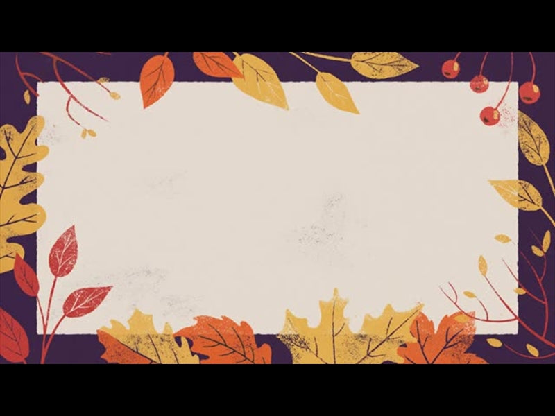 Fall Feelings Purple Border