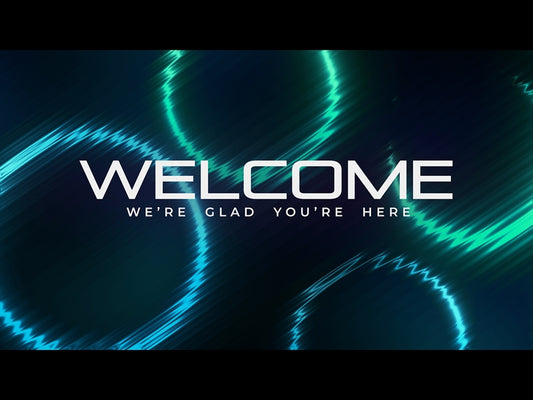 Neon Glass Welcome