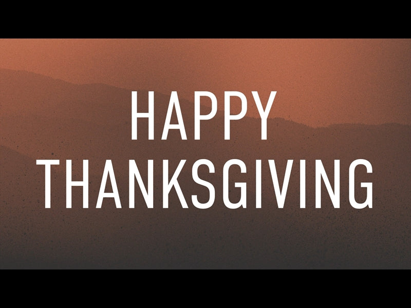Wilderness Thanksgiving