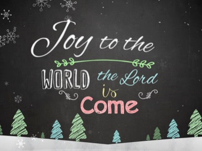 Christmas Chalk Kids Joy