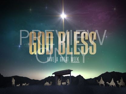 Nativity Christmas Close Still