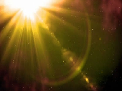 Orange Sun Lens Flares