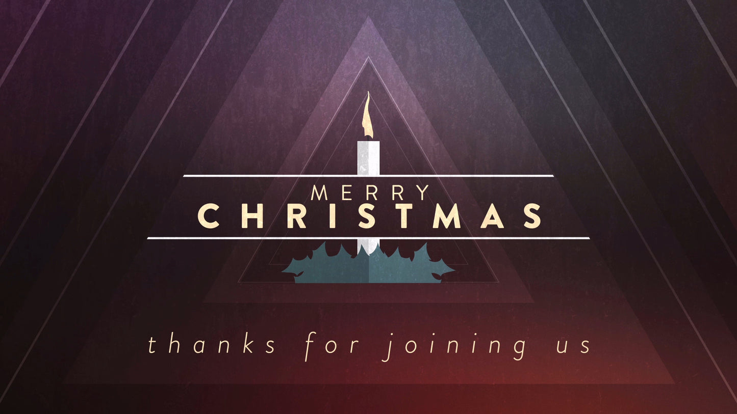 Christmas Candles Merry