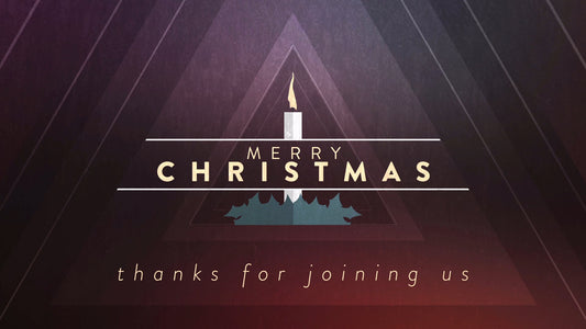 Christmas Candles Merry