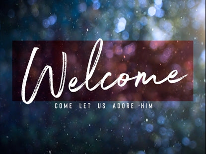 Winter Snow Christmas Welcome