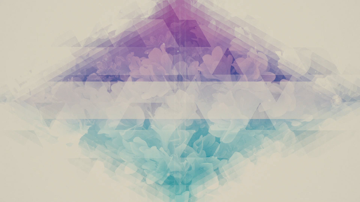 Spring Flower Triangles Title Blank