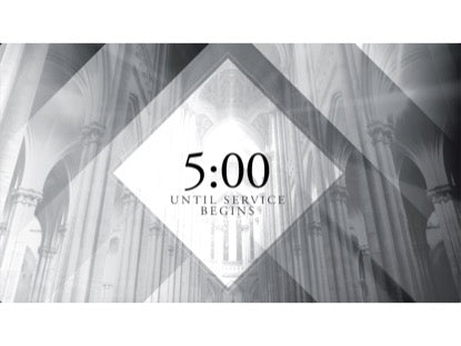 Grayscale Cathedral Countdown