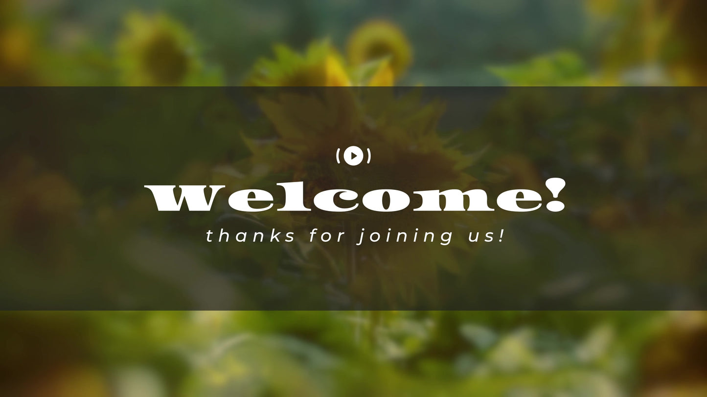 Muted Spring Welcome Stream