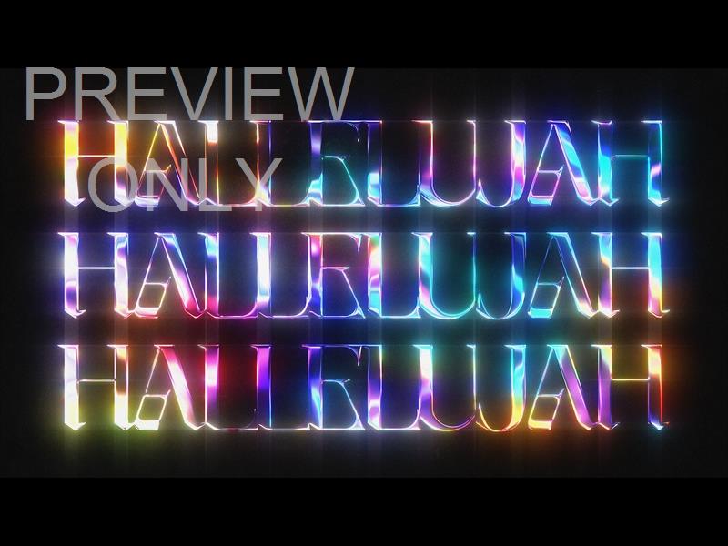 Lttrs Hallelujah Three Still