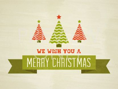 Letterpress Merry Christmas Still