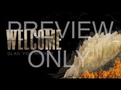 Autumn Falling Welcome Graphic