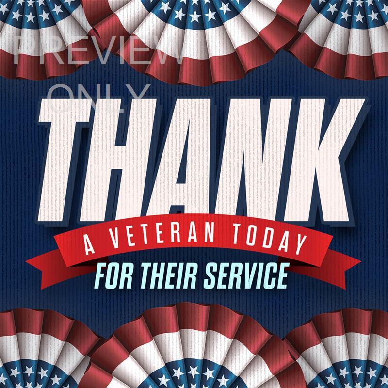 Thank A Veteran Today For Their Service - Social Graphic Main